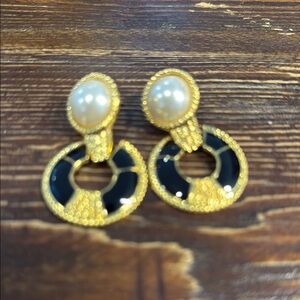 Elegant Gold and Black Earrings Premier Designs